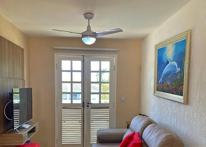 Lindo Apartamento Praia Grande Tenório pé na areia com ar Ubatuba